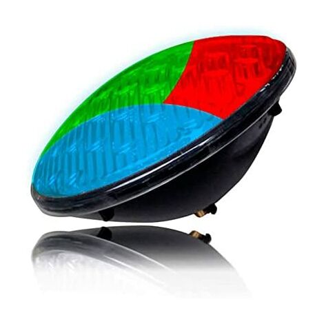 Lampadina per piscina a led par56 9w 500lm rgb multicolore ip68 ø17,6x6cm edm