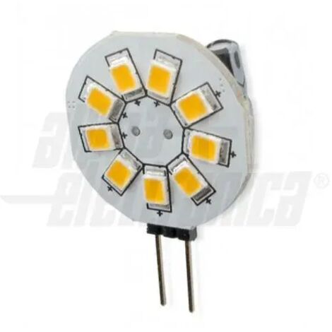 LAMPADINA PIATTA 9 LED ATTACCO G4 1,2W B.N.