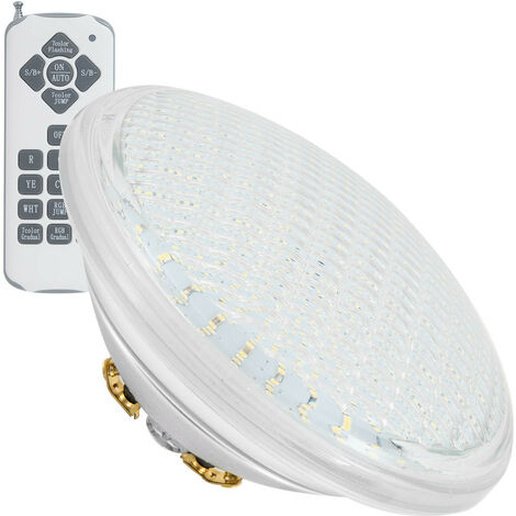 Lampadina Piscina LED PAR56 35W RGB 12V AC Sommergibile IP68 RGB con telecomando 120º - RGB con telecomando $120º