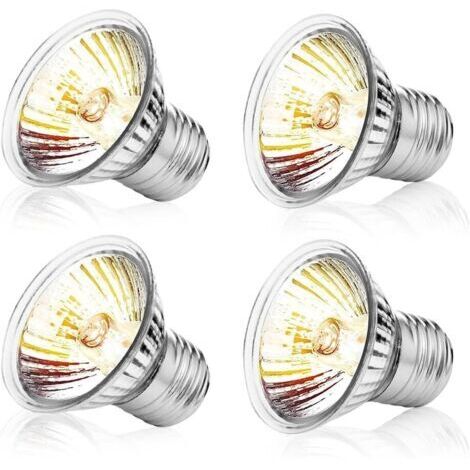 Lampadina riscaldante per terrario, attacco E27, 50W, UVA UVB per tartarughe, lampada riscaldante dimmerabile per tartarughe, lampada riscaldante per pulcini, lampadina riscaldante per lucertole, tart