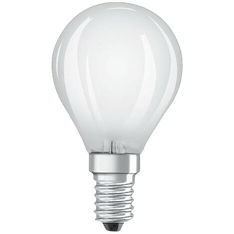 Lampadina Led a sfera Ledvance Osram 4,2W attacco E14 2700K SCP40D927CE11