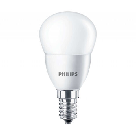 Lampadina sfera Led Philips 5W attacco E14 2700K CORELUS40E14G2
