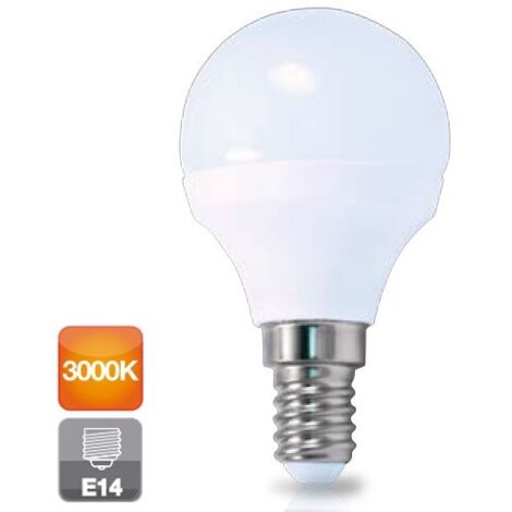 Lampadina sferica a led E14 6W luce calda 3000K 560 lm GSC 2002364