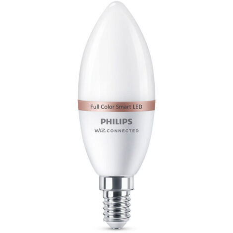 lampadina smart philips smart led oliva c37, 470 lm