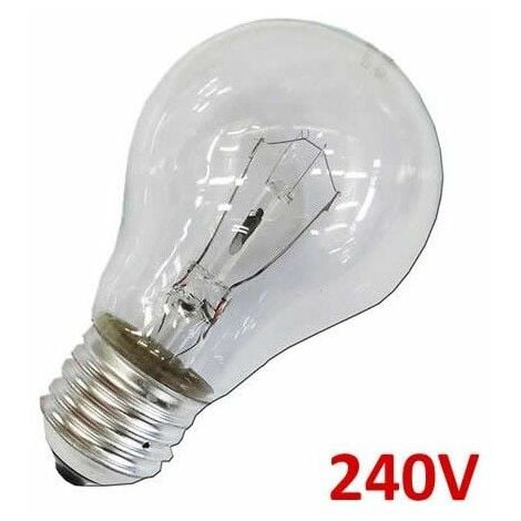 Lampadina standard trasparente 60w e27 solo per uso industriale