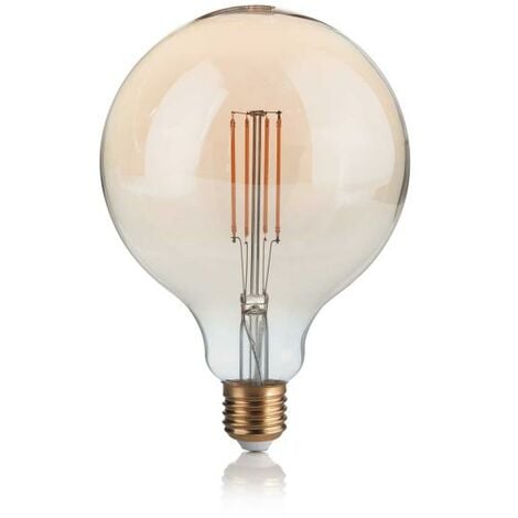 IDEAL- LUX SRL LAMPADINA E27 GLOBO D125 04W 2200K CRI80 AMBRA - IDEAL LUX 151724