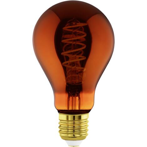 Lampadina Vintage Eglo E27 4W 2000K Ø75mm Rame Forma A75