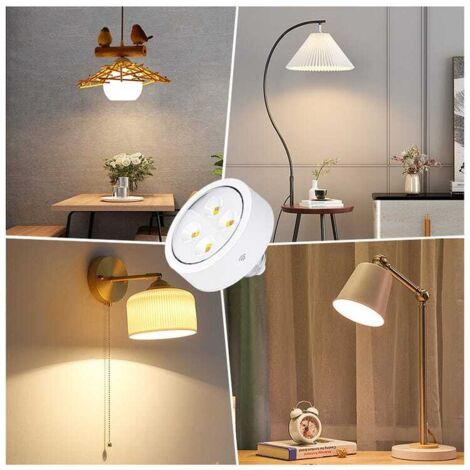 Lampadine a batteria E26/E27 con telecomando, bianche