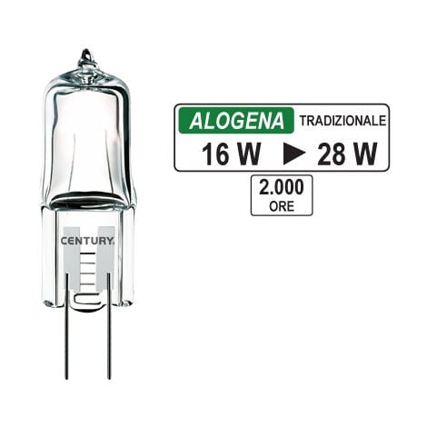 BRICO DEA LAMPADINE CENTURY ALO G4 BIS 16W C.CF2PZ