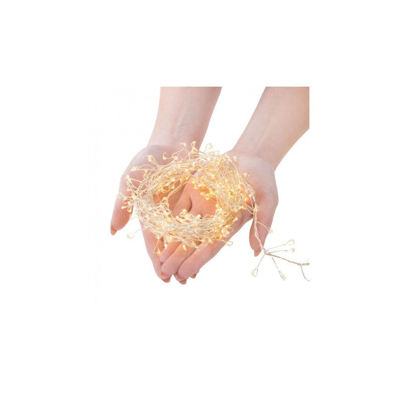 Lampadine decorative 100 LED bianco caldo