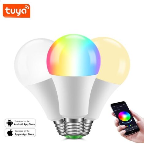 Lampadine intelligenti, lampadine Wi-Fi Bluetooth che cambiano colore, sincronizzazione musicale, 54 scene dinamiche, 16 milioni di lampadine RGB fai da te, funzionano con Alexa, Google Assistant e l'