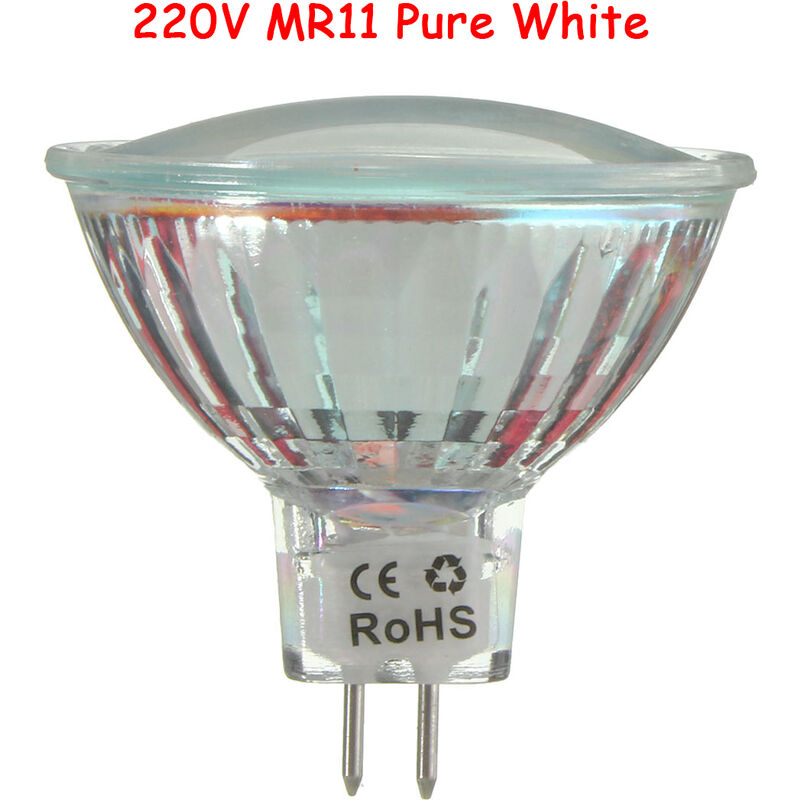 Image of Drillpro - Lampadine led 4W GU10 MR16 MR11 110V 220V bianco puro/caldo MR11 220V Bianco puro