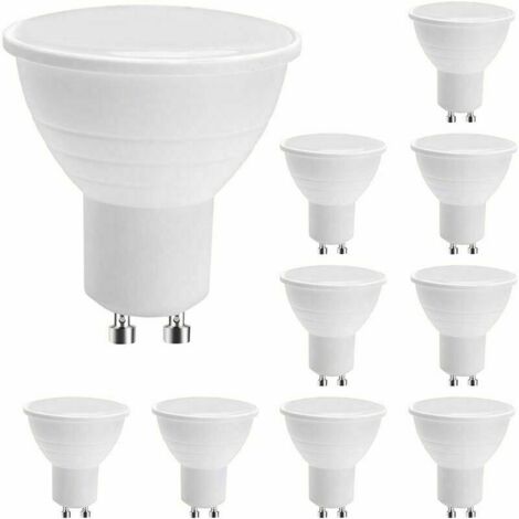 Lampadine LED GU10, lampadine LED GU10, luce bianca calda da 7W (equivalente a 50W alogene), lampadina a risparmio energetico, 600LM, fascio luminoso di 120°, non dimmerabile, confezione da 5