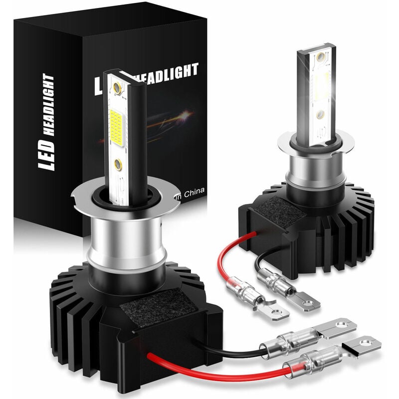 Lampadine LED H3, fari auto e moto bianchi IP65