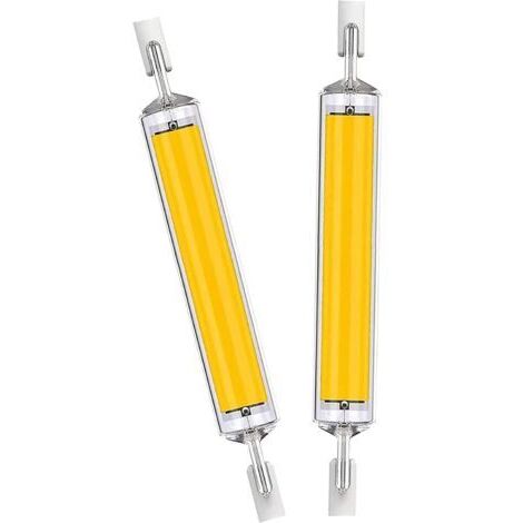 Lampadine LED R7s da 118 mm, 2 lampade a doppia estremità ad alta luminosità, luce bianca calda, da 20 W, equivalenti a lampadine alogene da 200 W.