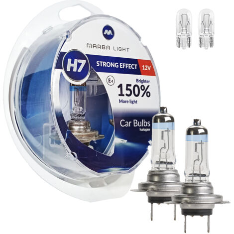 LAMPADINE MARBA LIGHT STRONG EFFECT H7 55W 12V W5W