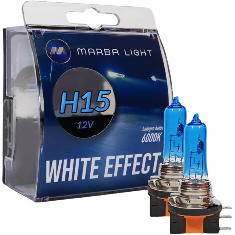 LAMPADINE MARBA LIGHT WHITE EFFECT H15 55/15W 12V