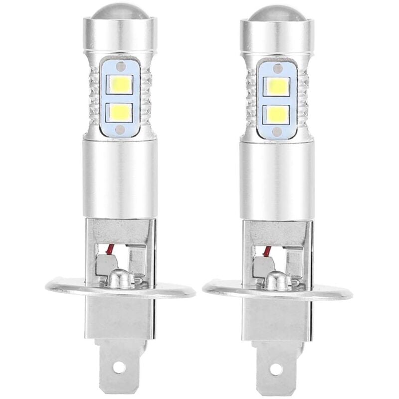 Image of Lampadine per fari, 2x H1 6000K Kit lampadine per fari led ultra bianche da 100 w per fari anabbaglianti