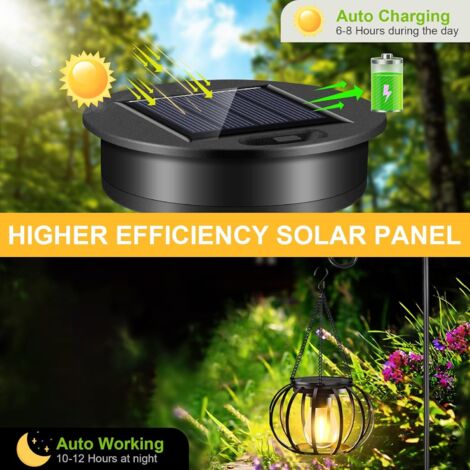 Lampadine solari, set di 2 luci solari di ricambio, copertura solare di ricambio per lampadari decorativi da giardino per esterni [classe energetica g]