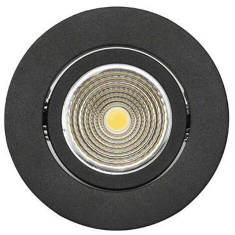 LAMPAGGIO DI RACCOLTA LED Saliceto Alu Schwarz 4000K H: 4,2 cm Ø8,8 cm Dimmabile