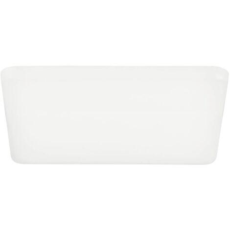 LAMPAGNO LAMPAGGIO LAMPAGGIO RAPITA RAPITA ALLUMINUM PLASICA BIANCA 18W 3000K L: 21,5 cm B: 21,5 cm H: 2 cm Dimmabile