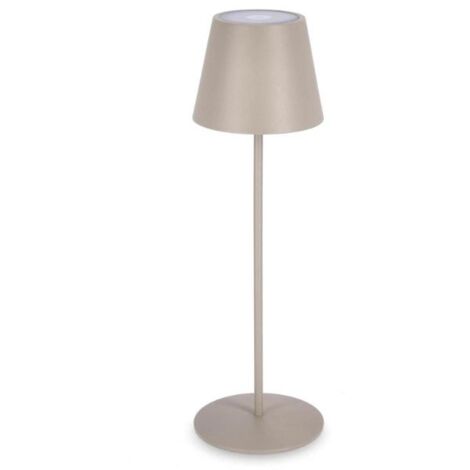 Lampanda da Tavolo Led Etna Tortora D12cm x 38H con Batteria ricaricabile