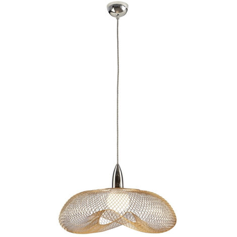 LAMPARA 1L FORMA CROMO/ORO