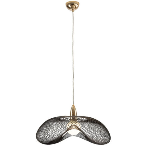 LAMPARA 1L FORMA ORO/NEGRO