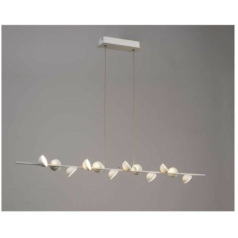 

Lámpara ADN lineal led 36w para comedor, acabado blanco mate