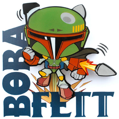 Lampara 3D Light FX mini Boba Fett Star Wars