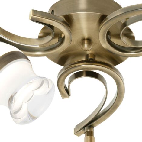 Lampara 3x5w 4000k Zodiaco Cuero 1200lm 22x33d