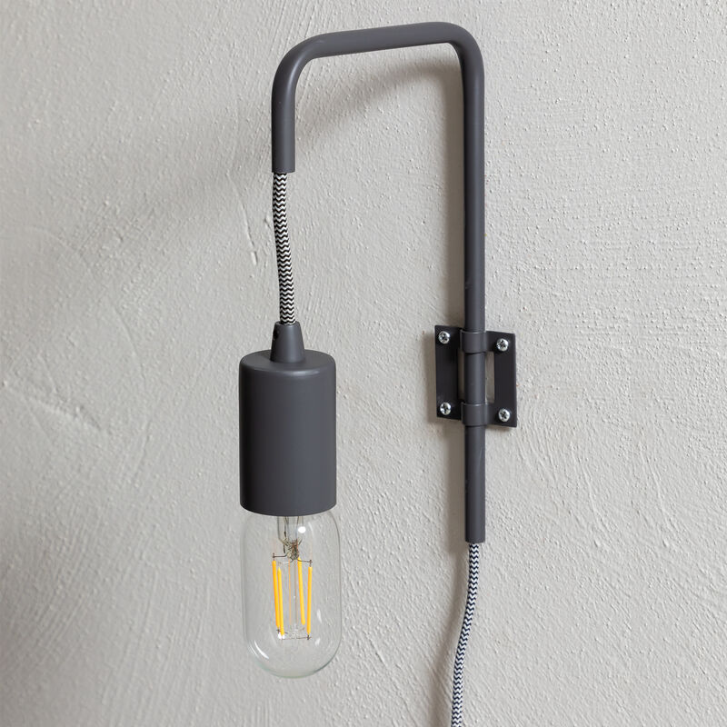 

Lámpara de Pared Alli Gris Antracita - Sklum