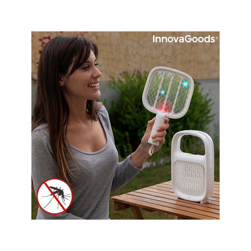 

Lámpara Antimosquitos y Raqueta Matainsectos Recargable 2 en 1 Swateck InnovaGoods