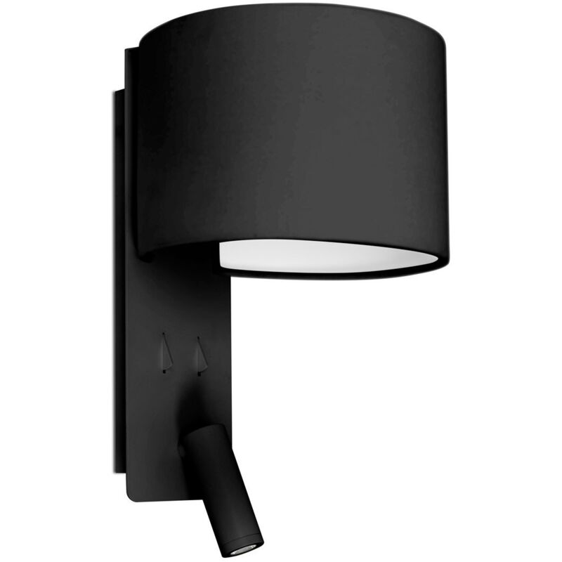

FOLD Aplique de pared con lector 64305 - NEGRO MATE