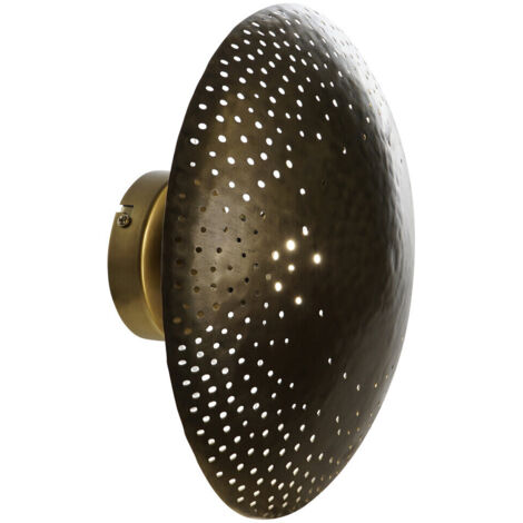 Lampara Aplique Hierro 32X18X32 Dorado LA201173