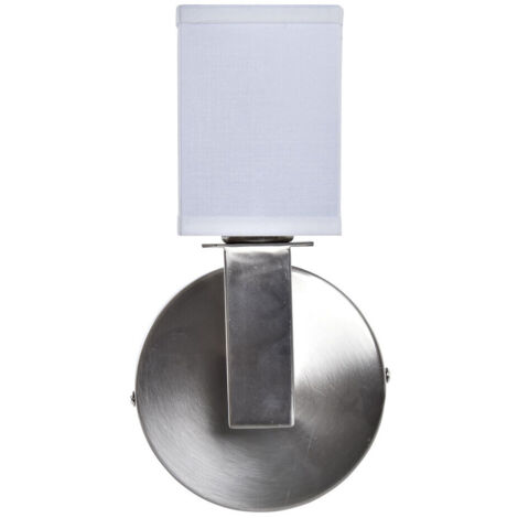 Lampara Aplique Metal Poliester 12X10X22 Plateado LA195763