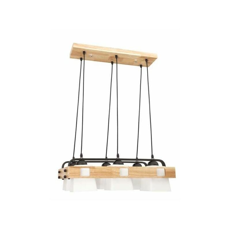 

Lámpara Arendal 6xe27 Haya/blanco 64x44xreg de . - Fabrilamp