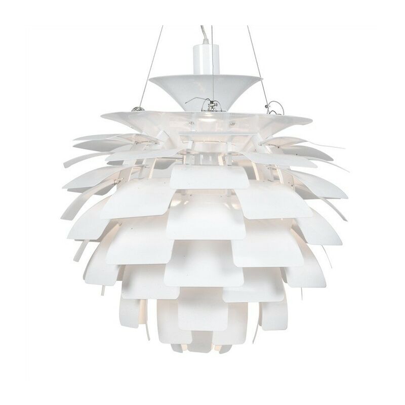 

Lámpara ARTIC, aluminio, blanca, 70 cms. de diámetro