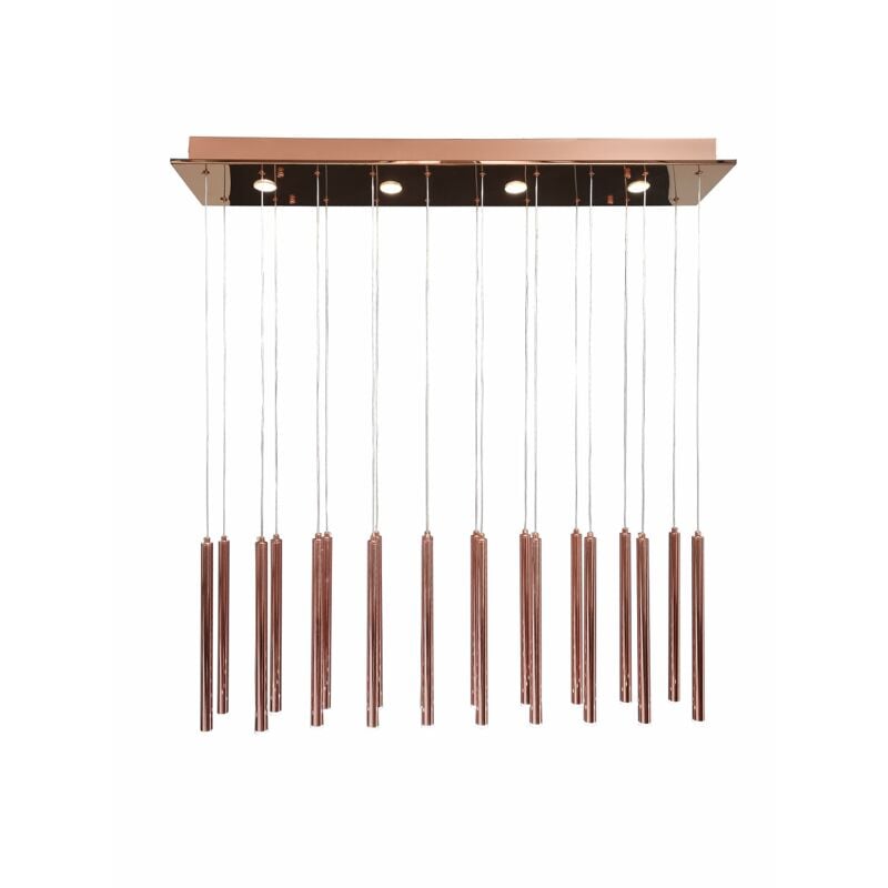 

Lámpara ASTERIA, colgante, 20 luces led, color cobre