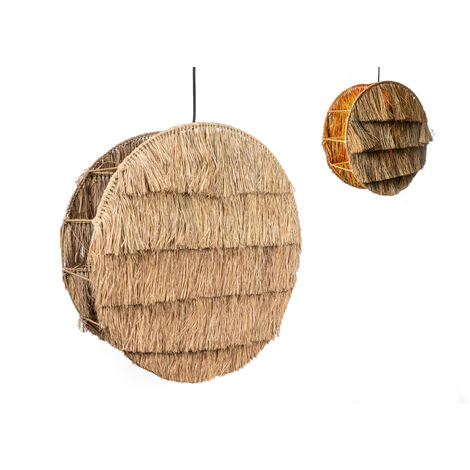 Lampara Circulo Fibras Naturales 47288