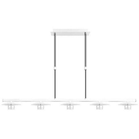 Lampara Ciudad Del Cabo 5l 30w 4000k  Blanco/plata Regx104x15 Cm 2400 Lm