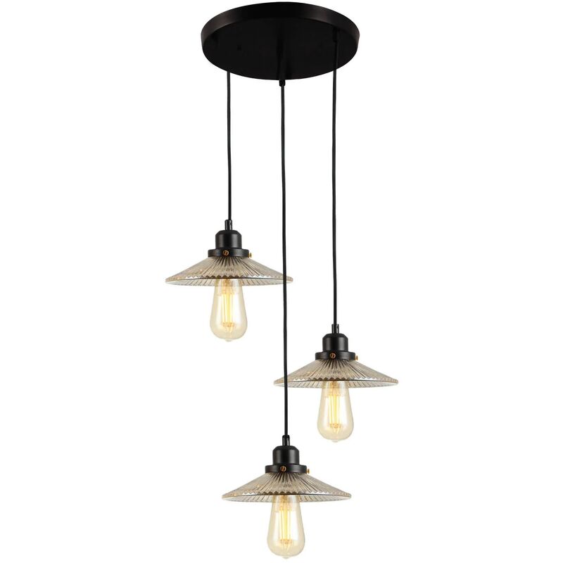 

Lúzete - Lámpara Colgante 3 Luces Abie Base Circular