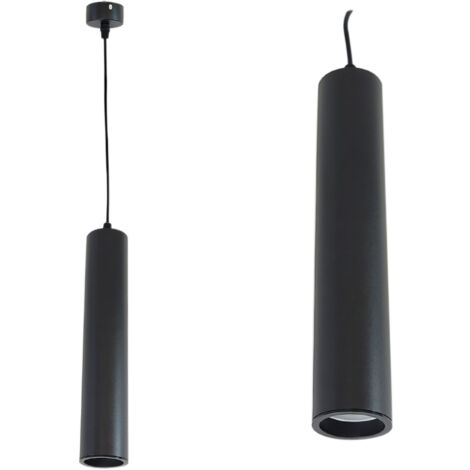Lámpara colgante 30cm GU10 Negra