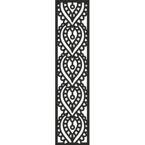 Lámpara colgante A1, diseño perforado, negra, 21 x 90 cm