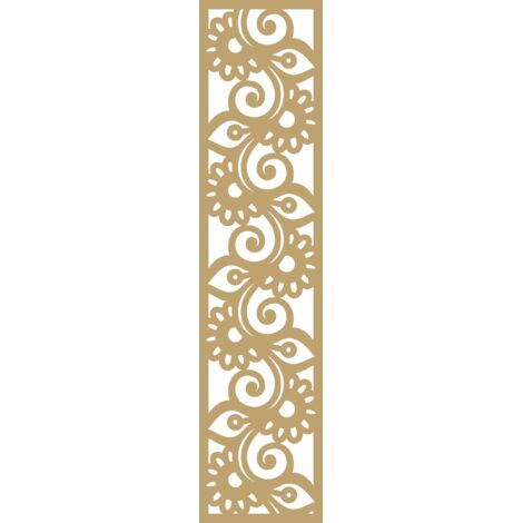 Lámpara colgante A3, diseño perforado, color beige, 21 x 90 cm