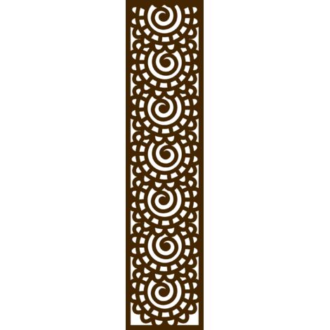Lámpara colgante A5, diseño perforado, marrón, 21 x 90 cm