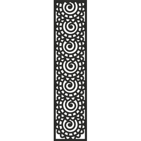 Lámpara colgante A5, diseño perforado, negra, 21 x 90 cm