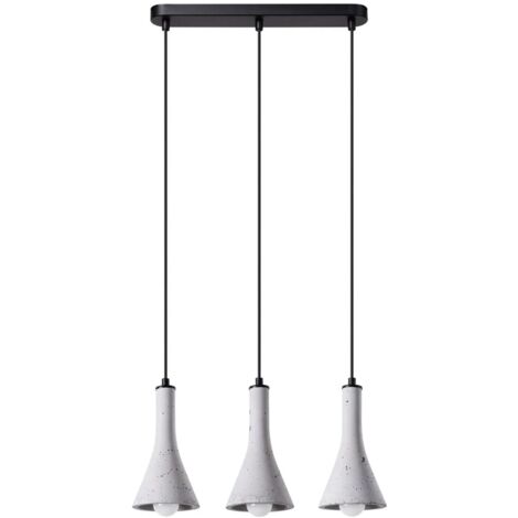 Lámpara colgante Alna 3 luces , cemento
