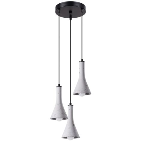 Lámpara colgante Alna 3 luces , cemento