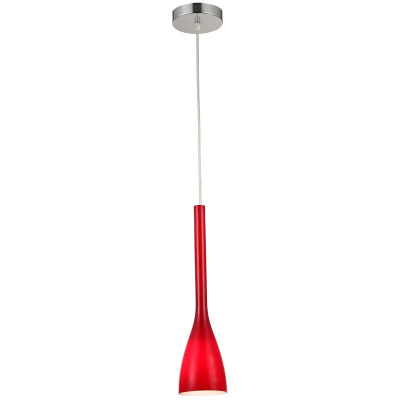 

Lámpara Colgante Ambra Rojo Ancho: X Largo: X Alto: 120 Cm | Tulipa: 42 Cm